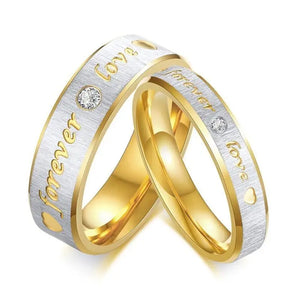 Golden Wedding Ring for Couple Men and Women