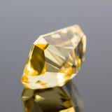 Golden Yellow High Carbon Diamond Radiant Crushed Ice CZ 4K Cutting 5A+