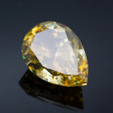 Golden Yellow Pear CZ Gemstone for Jewelry Making