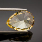 Golden Yellow Pear CZ Gemstone for Jewelry Making