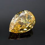 Golden Yellow Pear CZ Gemstone for Jewelry Making