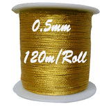 Golden Yellow Twine Ply Yarn Cannetille Purl Cord for DIY Jewelry
