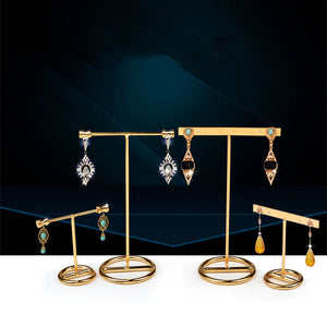 Golden Earring Holder, Creative Earring Display Stand