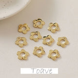 Golden Zircon Inlaid Pendant for DIY Earrings