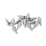 Golden/Steel Stainless Steel Cone Pendants 6MM*13MM