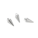 Golden/Steel Stainless Steel Cone Pendants 6MM*13MM