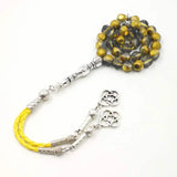 Golden Austria Crystal Tasbih 33 66 99 Beads for Eid 8mm 10mm Islam Rosary