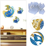 Goldfish Wall Art Epoxy Mold for DIY Home Office Ornament Decoration Craft