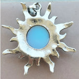 Goldstone Opal Tiger Eye Sun Pendant Bead WFH1029