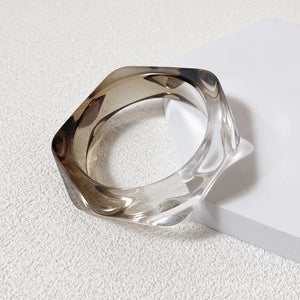 GongLong Multicolor Resin Acrylic Bangles for Women