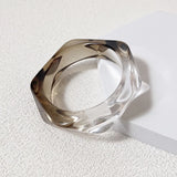 GongLong Multicolor Resin Acrylic Bangles for Women
