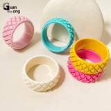 Geometric Gift Vintage Bangle Bracelets for Girls with Charm