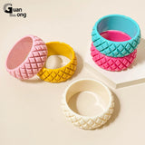 Geometric Gift Vintage Bangle Bracelets for Girls with Charm
