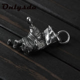 Steampunk Hand Pendant Necklace Men's Biker Rock Punk Jewelry
