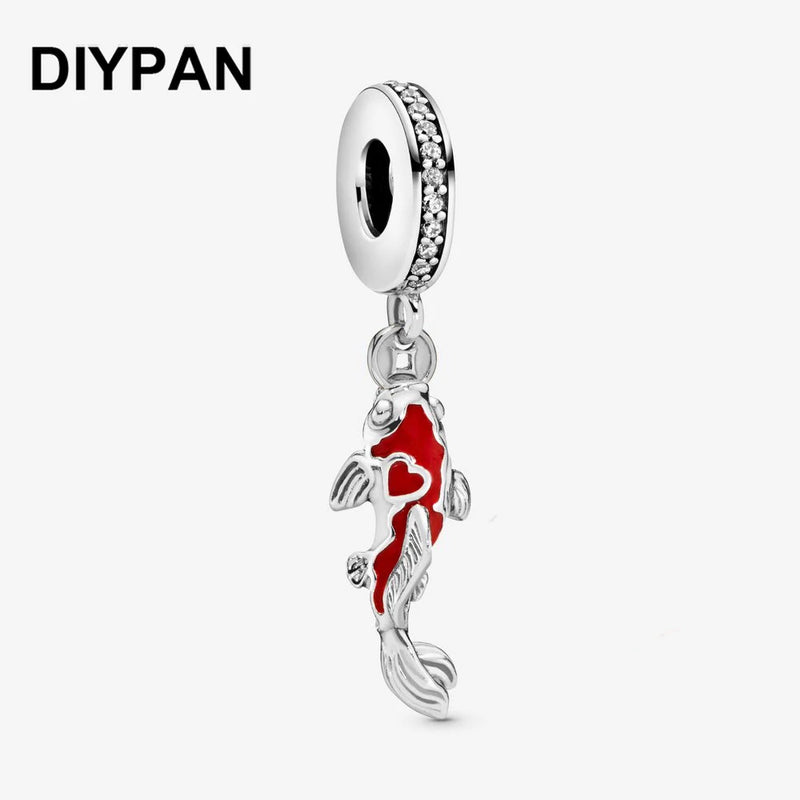 Fortune Carp Fish Charm for Pan Bracelet
