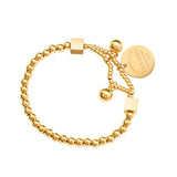 Good Fortune Steel Ball Love Charm Bracelet