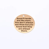 Stars Stainless Steel Charms Pendant Friendship DIY Jewelry
