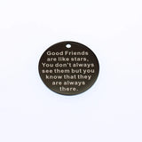 Stars Stainless Steel Charms Pendant Friendship DIY Jewelry