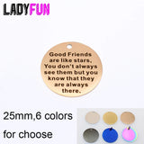 Stars Stainless Steel Charms Pendant Friendship DIY Jewelry