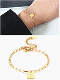 Good Luck Charms Chain Bracelet for Women Titanium Stainless Steel Jewelry