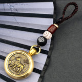 Rabbit Year Key Ring Fengshui Metal Spinner Keychain