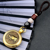Rabbit Year Key Ring Fengshui Metal Spinner Keychain