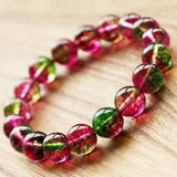 Natural Tourmaline Bracelet 6mm 8mm 10mm Stone Quartz Jewelry