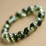 Natural Tourmaline Bracelet 6mm 8mm 10mm Stone Quartz Jewelry