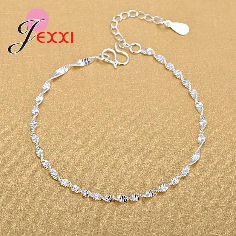 925 Silver Foot Chains for Women Girls - Top Anklets for Summer