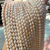 5-11mm Natural Freshwater Pearls Rice Shape Beads for Jewelry Making