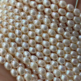 5-11mm Natural Freshwater Pearls Rice Shape Beads for Jewelry Making