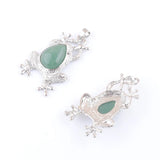 Aventurine Frog Shape Pendant Natural Stone Charm