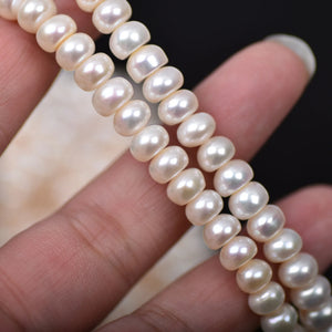 7mm Natural Freshwater Pearl DIY Accessories Earring Beads