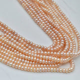 6mm Natural Freshwater Pearl Bead Necklace Earrings