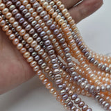 6mm Natural Freshwater Pearl Bead Necklace Earrings