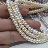 6mm Natural Freshwater Pearl Bead Necklace Earrings