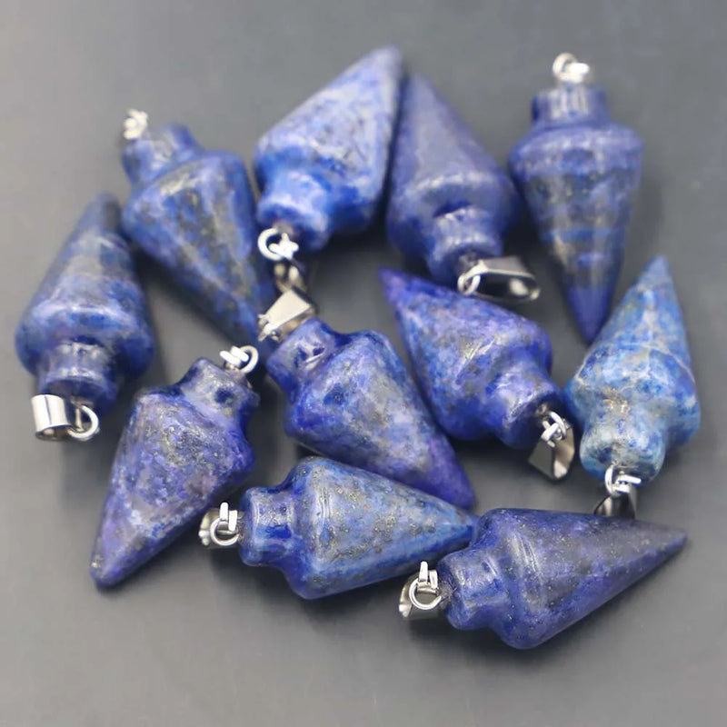 Lapis Lazuli Stone Pendant Charms for Jewelry Making