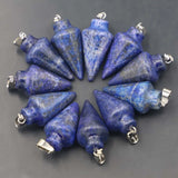 Lapis Lazuli Stone Pendant Charms for Jewelry Making
