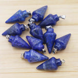 Lapis Lazuli Stone Pendant Charms for Jewelry Making