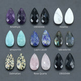 Labrador Feldspar Water Drop Shape Loose Bead for Jewelry Making