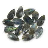 Labrador Feldspar Water Drop Shape Loose Bead for Jewelry Making