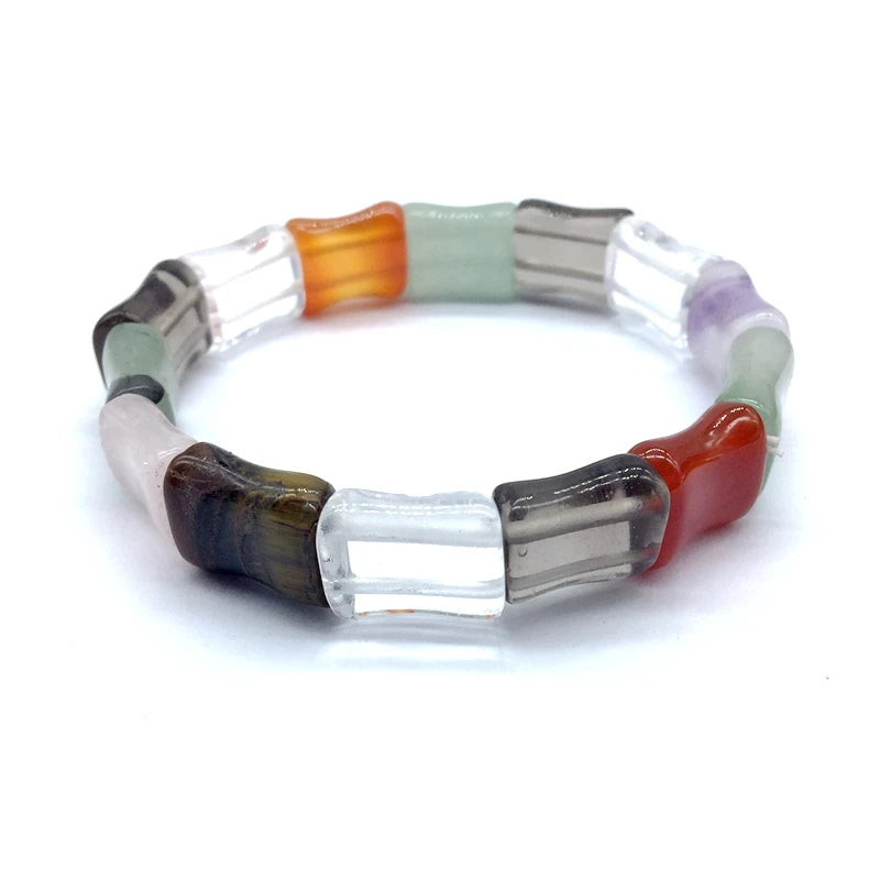 Colorful Stone Bead Bracelet For Women Party Jewelry