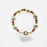 Baroque Pearl Strawberry Crystal Beads Bracelet Jewelry
