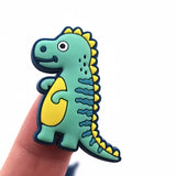 100PCS Mix Dinosaur PVC Charms for DIY Boys Clothes Shoes Scrapbook