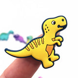 100PCS Mix Dinosaur PVC Charms for DIY Boys Clothes Shoes Scrapbook