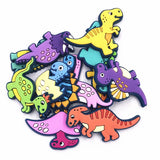 100PCS Mix Dinosaur PVC Charms for DIY Boys Clothes Shoes Scrapbook