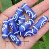 High-Quality 10-11mmx29-30mm Ancient Tibet Dzi Agate Beads