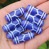 High-Quality 10-11mmx29-30mm Ancient Tibet Dzi Agate Beads