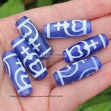 High-Quality 10-11mmx29-30mm Ancient Tibet Dzi Agate Beads