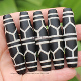 57mm Tibet Dzi Agate Beads Lucky Symbol Amulet DIY Jewelry Making